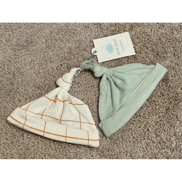 Cloud Island Infant 2 Pk Modal Hats Size NB/0M - Picture 1 of 2